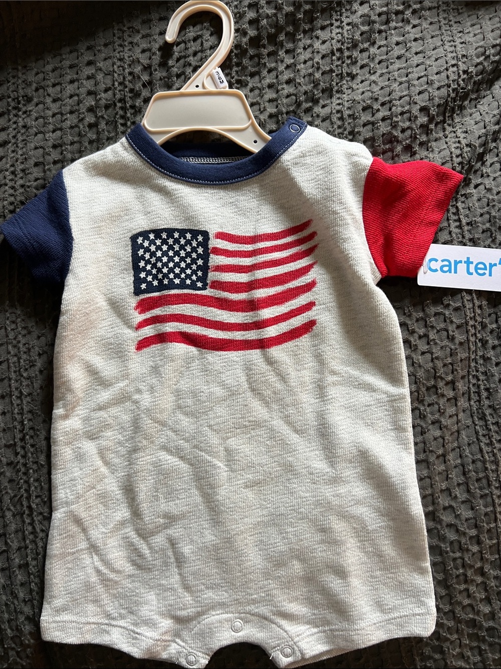 Carter's Red, White & Blue Short-Sleeve Toddler Romper